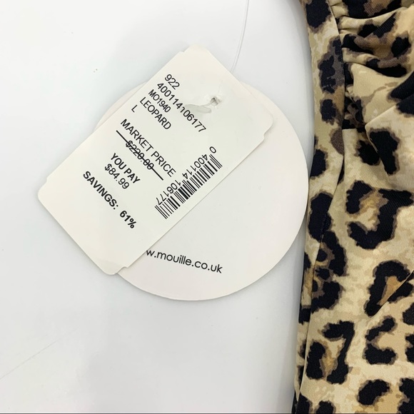mouille swimwear Leopard One-Piece Suit Size Large NWT - Picture 7 of 12